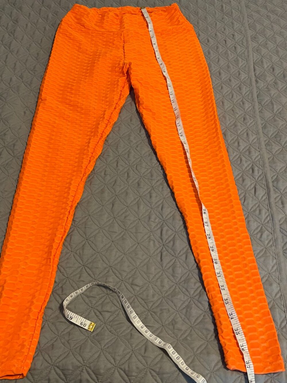 neon orange leggings